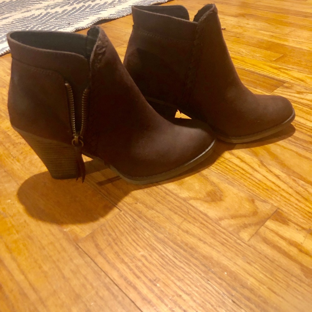 Brand new MIA chocolate brown ankle boots